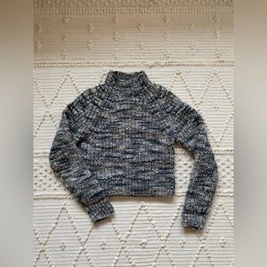 ARITZIA Wilfred Free Retrograde Mockneck Chunky Sweater Heather Grey Melange L